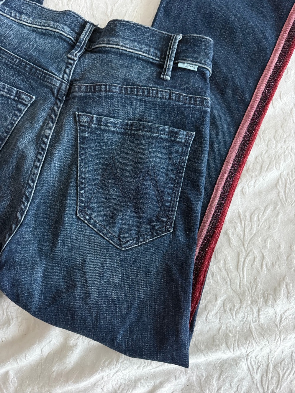 MOTHER The Hustler Ankle Striped Jean - Picture 2 of 3